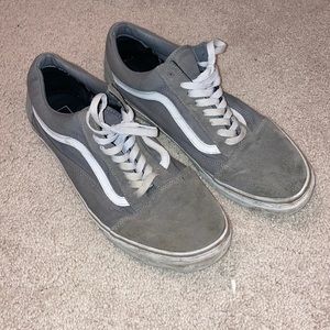 Very worn vans old skool gray